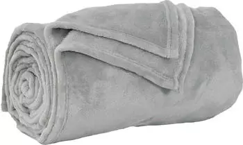 vidaXL &Uuml;berwurfdecke Grau 240 x 270 cm Fleece (42016772)
