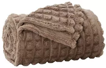 vidaXL &Uuml;berwurfdecke Kamel 150 x 130 cm Fleece (42016913)