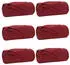 vidaXL Wohndecken 6 pcs Bordeauxrot 240 x 220 cm Fleece (42017071)