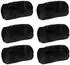 vidaXL Wohndecken 6 pcs Schwarz 150 x 200 cm Fleece (42016810)