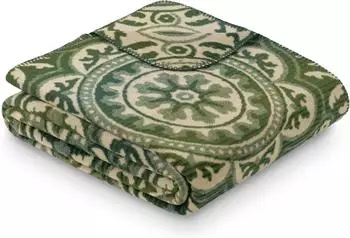 Ibena Wohndecke 1876 Baumwollmischung, gr&uuml;n, 150x200cm (24965525-0)