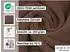 ZOLLNER Kuscheldecke braun 130x170cm, Polyester, waschbar bis 95°C
