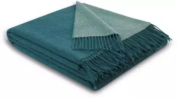 Biederlack Soft Impression Wohndecke Baumwolle-Kaschmir-Mix teal-green 150x200cm