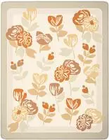 Biederlack Wohndecke "Wohndecke Bloom Frame" florales Design mit Zierstich