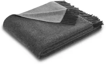 Biederlack Lars Plaid Wolle anthrazit-grau 130x170cm (45391208-0)