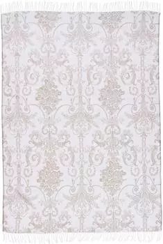 done Poppy Wohndecke mit Fransen, beige, 150x200cm (BL02-150-0001)
