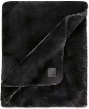 Joop! SLEEK Plaid, Synthetik, schwarz, 150x200cm