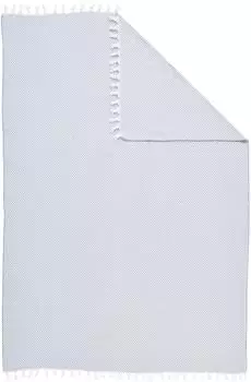done Elena Wohndecke Baumwolle, silber/wollwei&szlig;, 160x200cm (34628934-0)