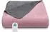 ZOLLNER Kuscheldecke zweifarbig rosa, 60% Baumwolle 40% Polyacryl, 150x200cm