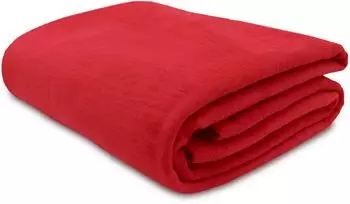 ZOLLNER Kuscheldecke 150x200cm, Mischgewebe, rot