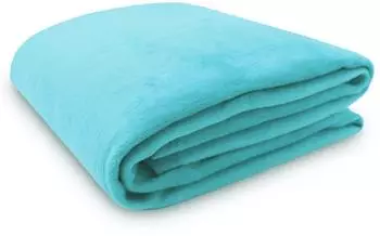 ZOLLNER Kuscheldecke Mischgewebe t&uuml;rkis 150x200cm ()