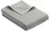 Ibena Porto Wohndecke uni grau 100x150cm (58% Baumwolle)