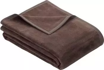 Ibena Berlin Wohndecke Baumwollmischung 150x200cm espresso (60584601-0)