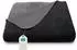 ZOLLNER Kuscheldecke zweifarbig 150x200cm, schwarz, Baumwoll-Mischgewebe, Oeko-Tex®