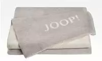 JOOP! Wohndecke Uni Doubleface , grau , Baumwollmischgewebe , Ma&szlig;e (cm): B:...