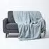 Homescapes Nirvana Slub Wohndecke, grau, 150x200cm