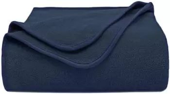 ZOLLNER Kuscheldecke Fleece dunkelblau 130x170cm