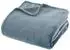 Atmosphera Flanell-Plaid uni, blau, 180x230cm (156048O)
