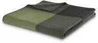 Biederlack Wohndecke "Plaid Frame green" exquisite Kuscheldecke aus reiner