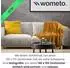 Wometo Strickdecke 140x190cm, gelb, 60% recycelt, OEKO-TEX (wo2520-003)