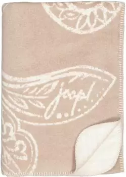 Joop! PAISLEY Wohndecke Streifen & Paisley, taupe, 150x200cm (824141)