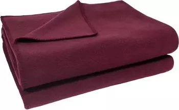 Zoeppritz Soft-Fleece Plaid weinrot 180x220cm (103291-390-180x220)