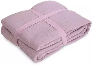 kamelshopping Musselin Decke 130x180cm rosa