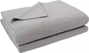 Zoeppritz Soft-Fleece Plaid 220x240cm, light grey mel. (103291-920-220x240)