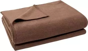 Zoeppritz Soft-Fleece Plaid mit Häkelstich, smoke, 180x220cm (103291-840-180x220)