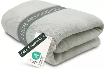 ZOLLNER Fleece-Kuscheldecke Mikrofaser 150x200cm, hellgrau (ZOLLNER-FD150)