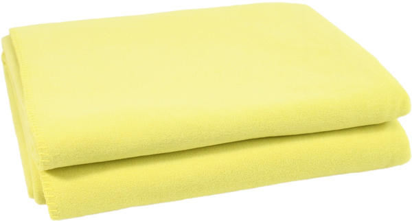 Zoeppritz Soft-Fleece Decke 160x200cm neon-grün
