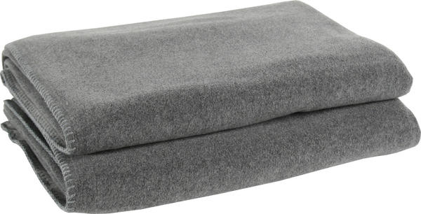 Zoeppritz Soft-Fleece 160x200cm medium-grey