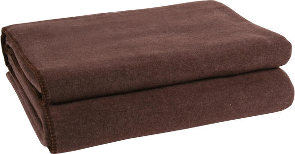 Zoeppritz Soft-Fleece 160x200cm dark-brown