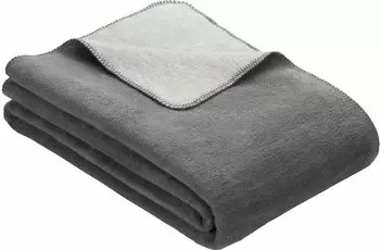 Ibena Sorrento Doubleface 150x200cm grau/silber