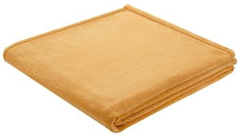 Biederlack King Fleece Uni 150x200cm kamel