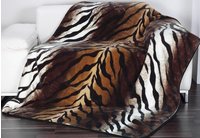 G&ouml;zze Wohndecke "K&ouml;nigstiger" Animalprint, Kuscheldecke