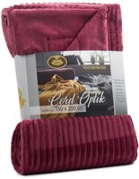 G&ouml;zze Wohndecke "Cordoptik" mit Glanzeffekt, Kuscheldecke