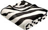 Biederlack De Luxe gemustert 150x200cm Zebra