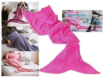 Out Of The Blue Mermaid Blanket 90x180cm rosa