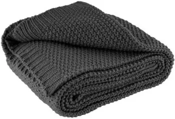 Wometo Strick 140x190cm dark grey