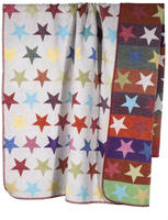 PAD Wohndecke "STARS" Made in Europe, Wendefunktion, gestreift, Motiv Sterne, 150x200