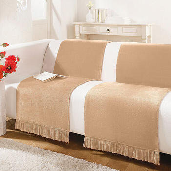 Erwin Müller Sessel- und Sofaschoner 75x200cm braun-beige