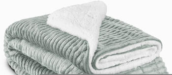Beautissu Elisa Sherpa Kuscheldecke Coral Fleece Mikrofaser 150x200cm