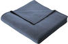 Biederlack Cotton Home 150x220cm Uni Design blau