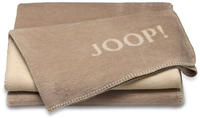 JOOP! Kuscheldecke Doubleface 150 x 200 cm Mischgewebe Sand / Pergament