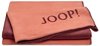 Joop! Wohndecke Uni-Doubleface Orange-Bordeaux - 150x200cm