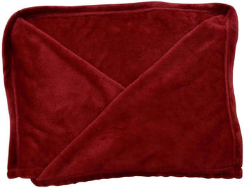 Walser Snuggle mit &Auml;rmeln 150x180cm granatrot