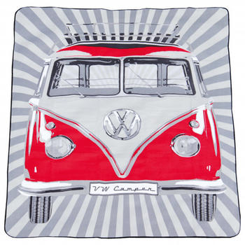 VW Collection Picknickdecke Bulli T1 150x200cm rot