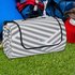 Relaxdays XXL Picknickdecke 200x300 cm grau gestreift (10035590)