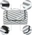 Relaxdays XXL Picknickdecke 200x300 cm grau gestreift (10035590)